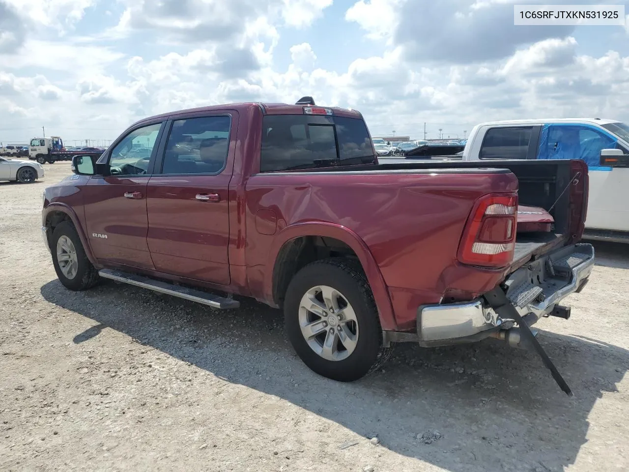 2019 Ram 1500 Laramie VIN: 1C6SRFJTXKN531925 Lot: 69952714