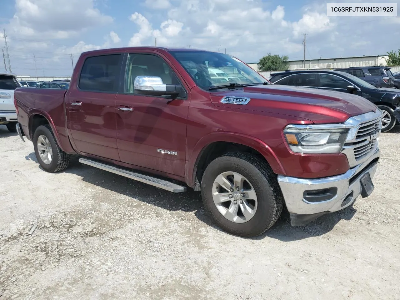 2019 Ram 1500 Laramie VIN: 1C6SRFJTXKN531925 Lot: 69952714