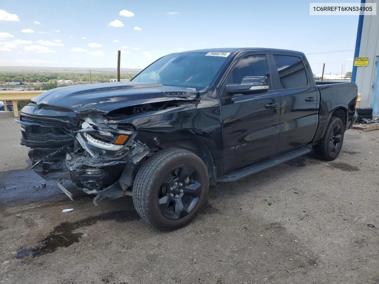 1C6RREFT6KN534905 2019 Ram 1500 Big Horn/Lone Star