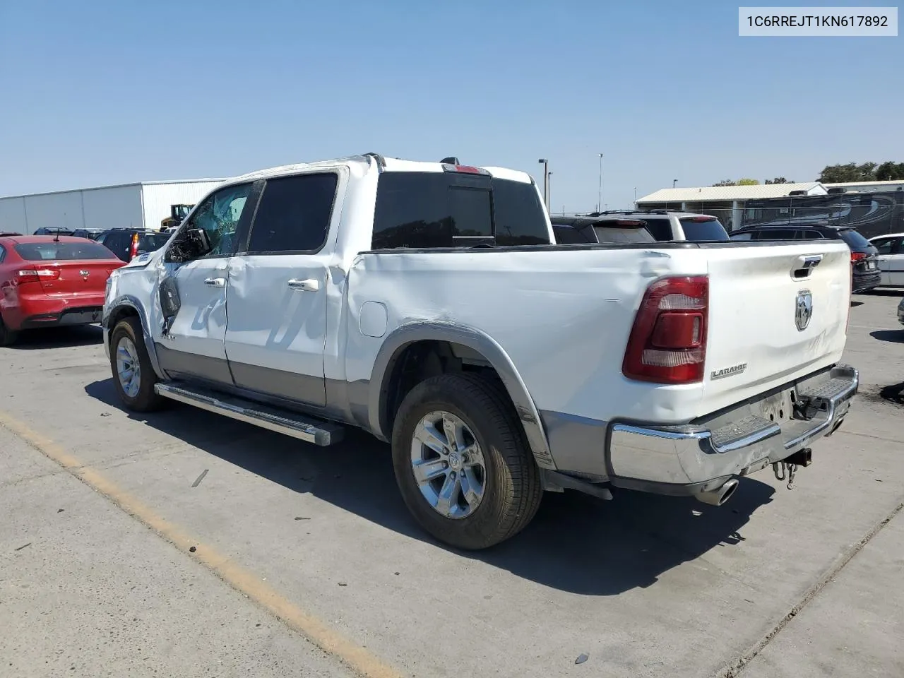 2019 Ram 1500 Laramie VIN: 1C6RREJT1KN617892 Lot: 70288494