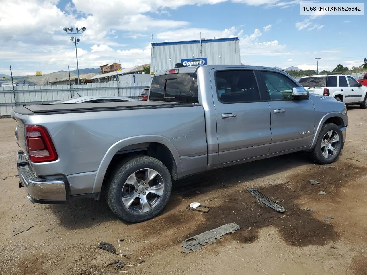 2019 Ram 1500 Laramie VIN: 1C6SRFRTXKN526342 Lot: 70289854