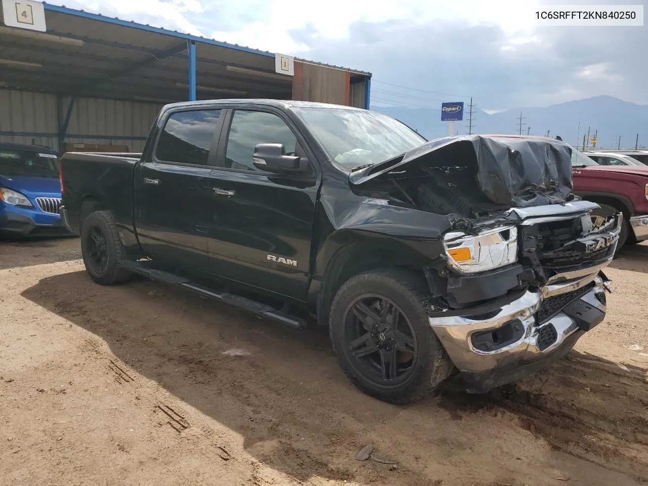 2019 Ram 1500 Big Horn/Lone Star VIN: 1C6SRFFT2KN840250 Lot: 70330574