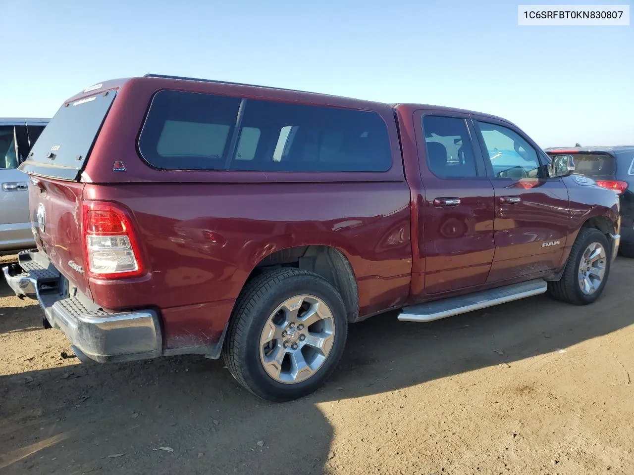 2019 Ram 1500 Big Horn/Lone Star VIN: 1C6SRFBT0KN830807 Lot: 70345454