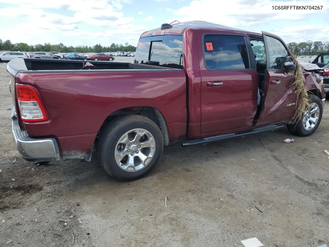 2019 Ram 1500 Big Horn/Lone Star VIN: 1C6SRFFT8KN704267 Lot: 70407734