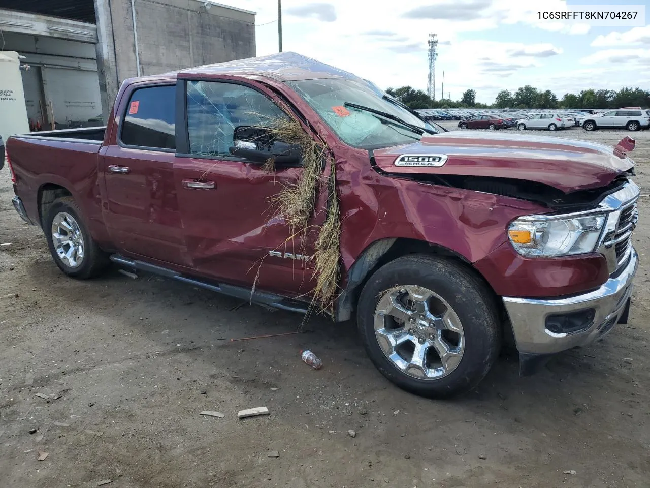 2019 Ram 1500 Big Horn/Lone Star VIN: 1C6SRFFT8KN704267 Lot: 70407734