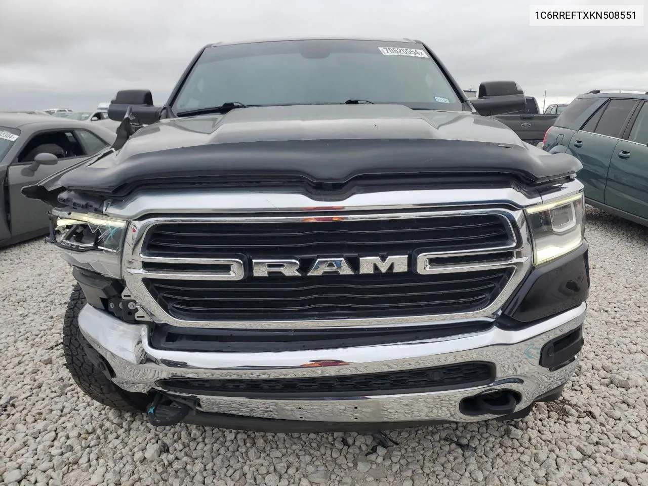 2019 Ram 1500 Big Horn/Lone Star VIN: 1C6RREFTXKN508551 Lot: 70626554