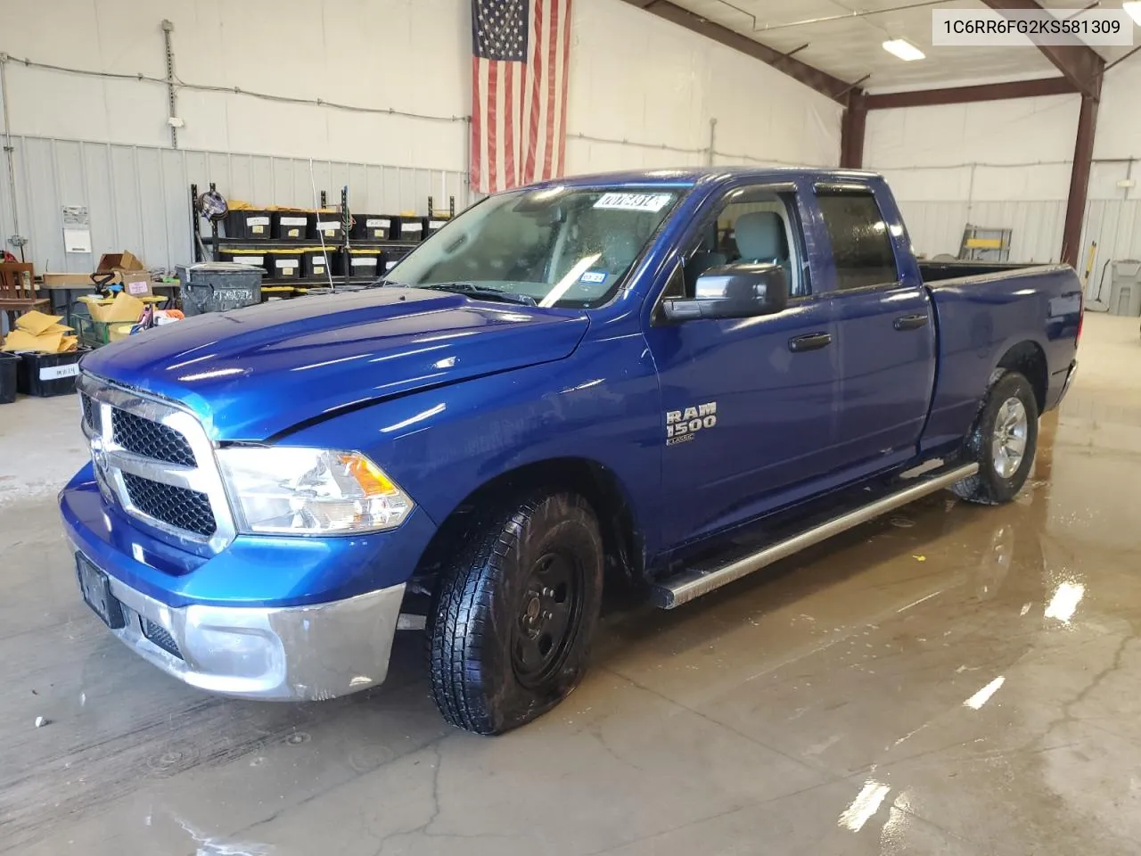 1C6RR6FG2KS581309 2019 Ram 1500 Classic Tradesman