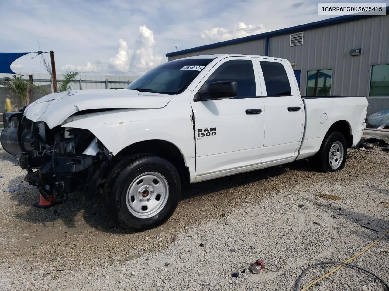 2019 Ram 1500 Classic Tradesman VIN: 1C6RR6FG0KS675415 Lot: 70910934