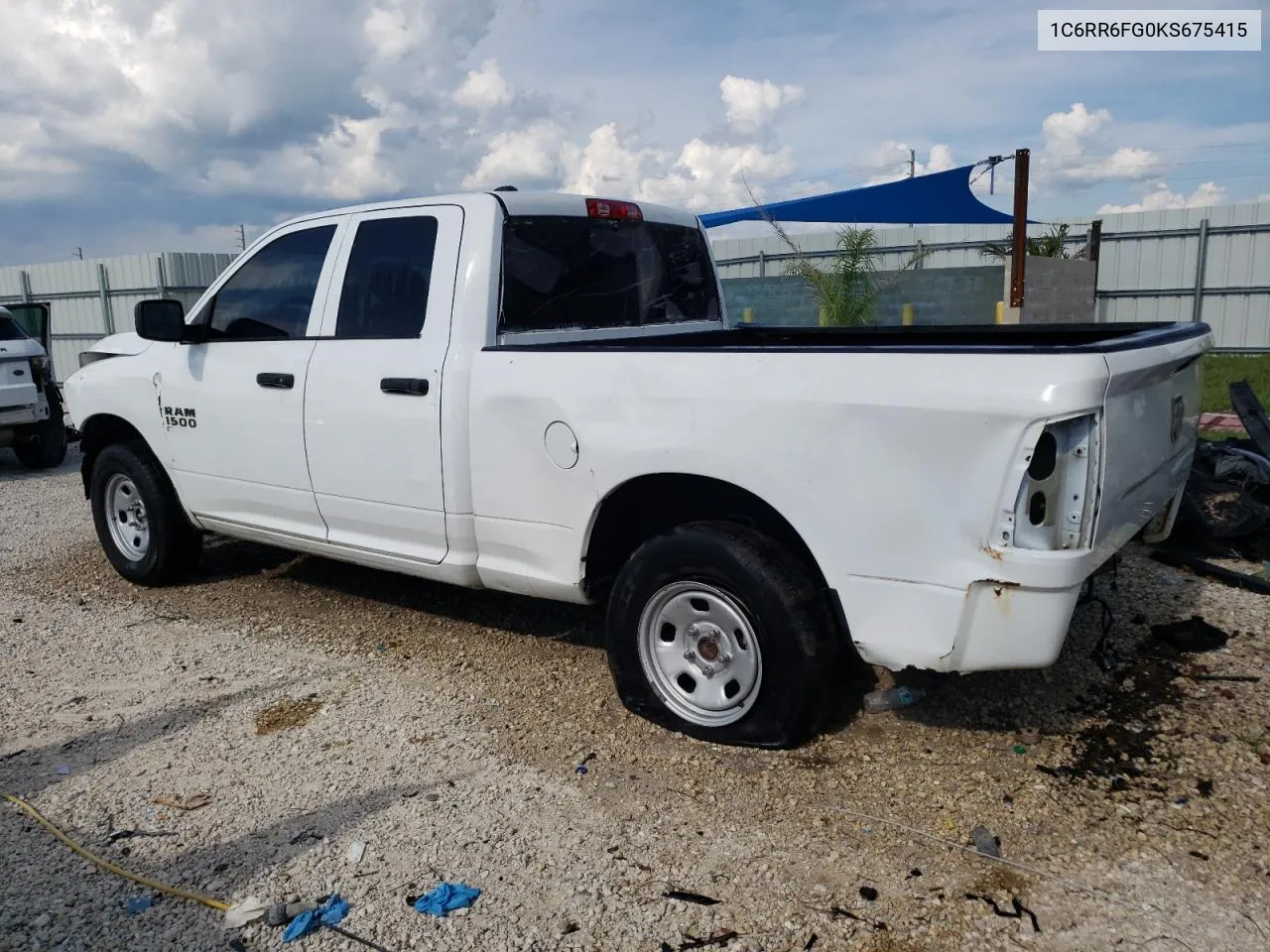 2019 Ram 1500 Classic Tradesman VIN: 1C6RR6FG0KS675415 Lot: 70910934