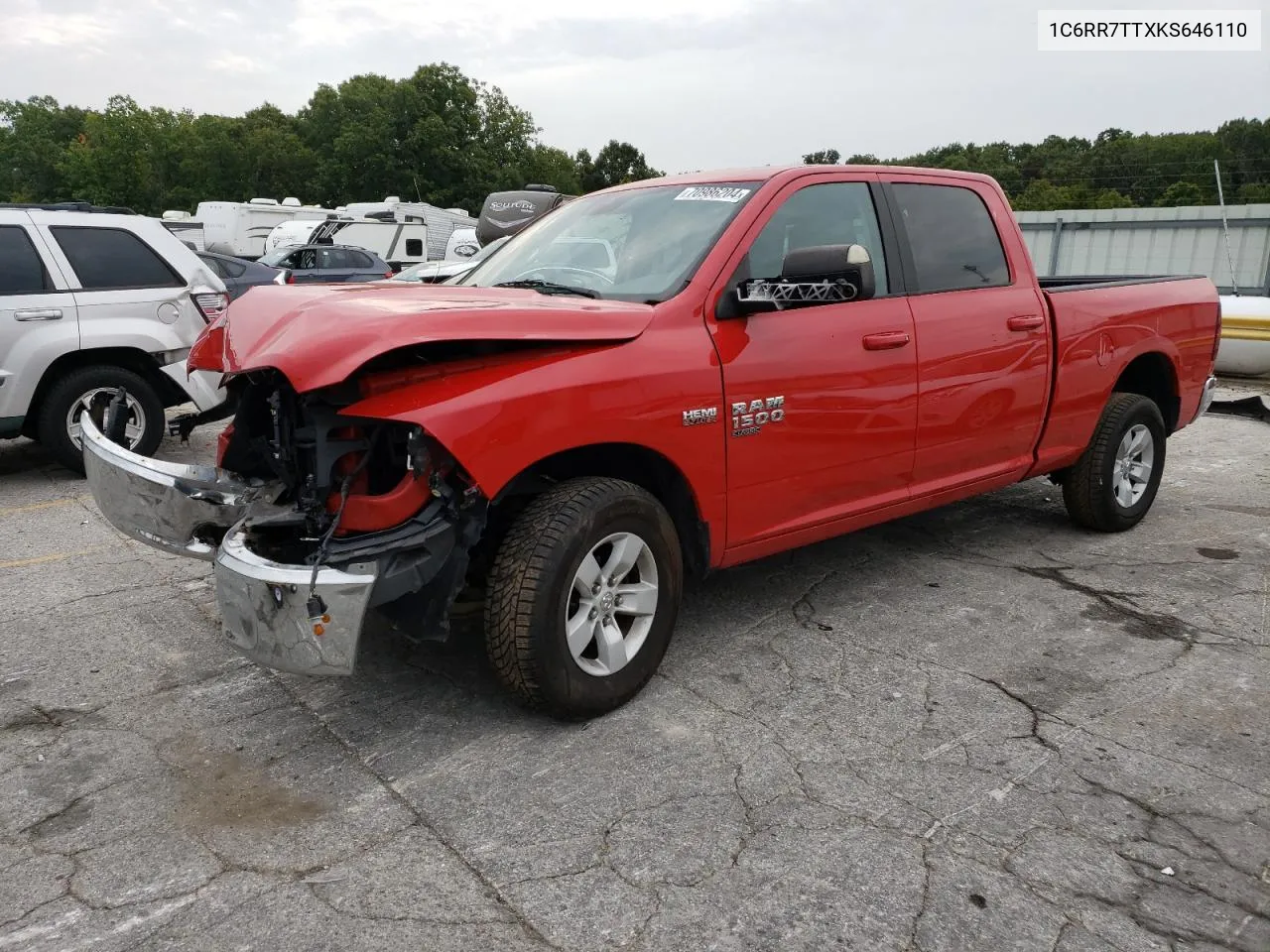 2019 Ram 1500 Classic Slt VIN: 1C6RR7TTXKS646110 Lot: 70986204