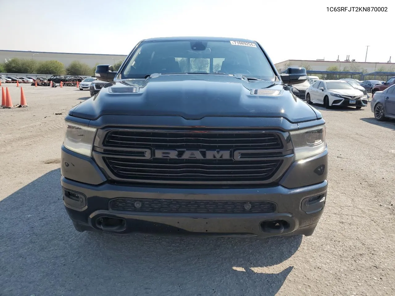 2019 Ram 1500 Laramie VIN: 1C6SRFJT2KN870002 Lot: 71089254