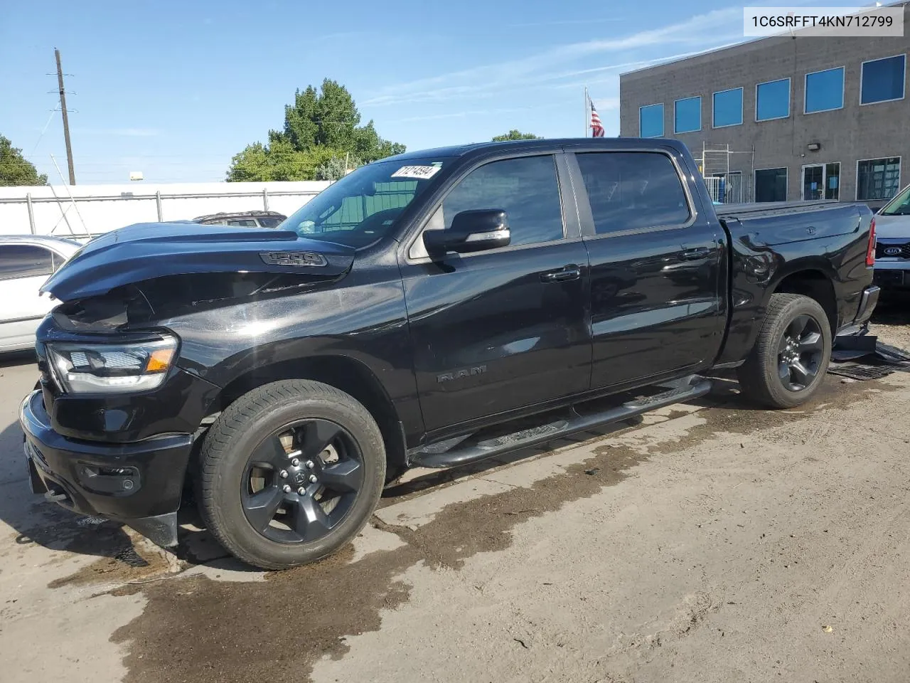 2019 Ram 1500 Big Horn/Lone Star VIN: 1C6SRFFT4KN712799 Lot: 71214594