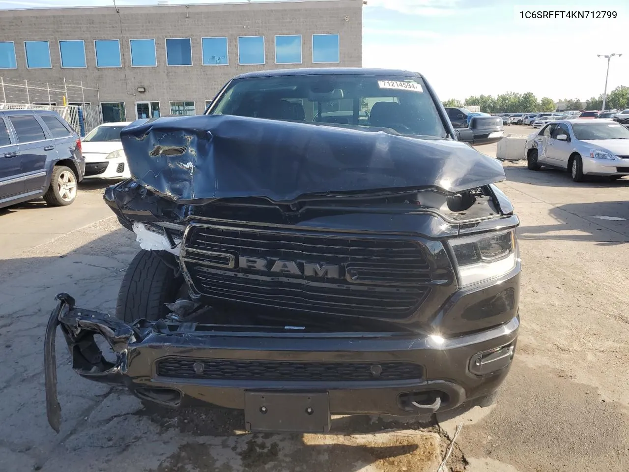 2019 Ram 1500 Big Horn/Lone Star VIN: 1C6SRFFT4KN712799 Lot: 71214594