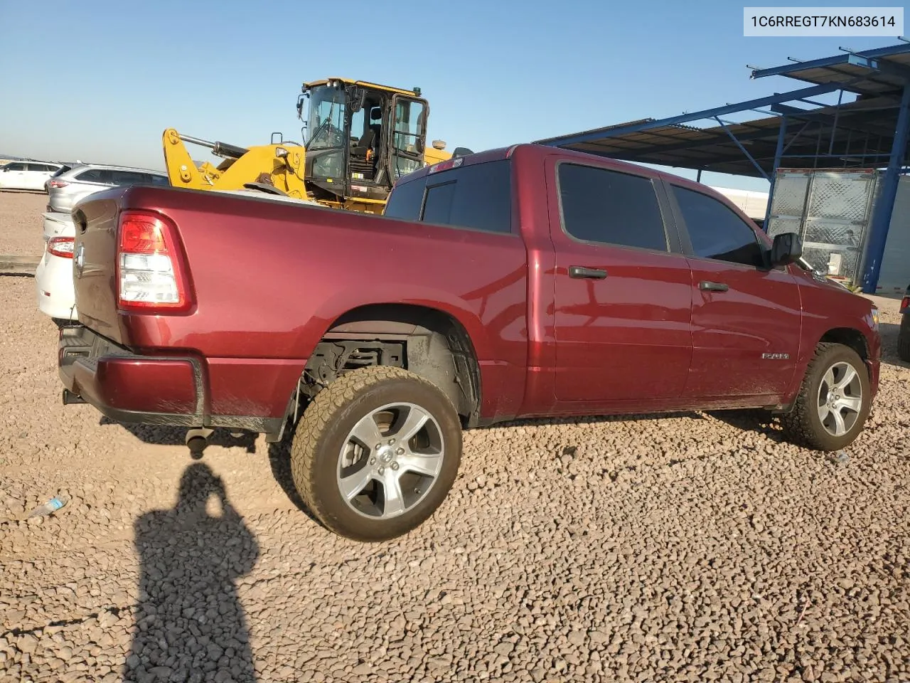 1C6RREGT7KN683614 2019 Ram 1500 Tradesman