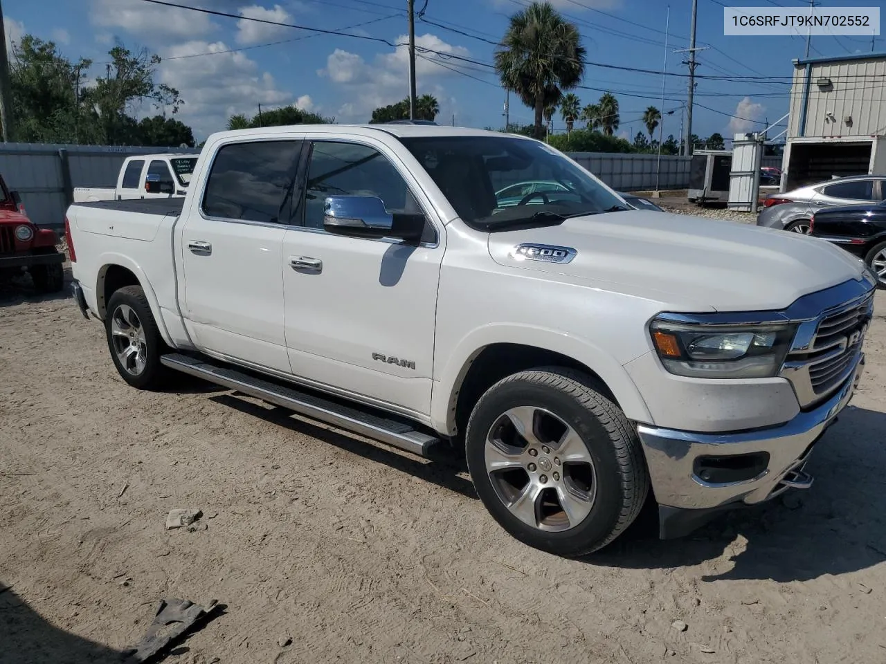 2019 Ram 1500 Laramie VIN: 1C6SRFJT9KN702552 Lot: 71386154