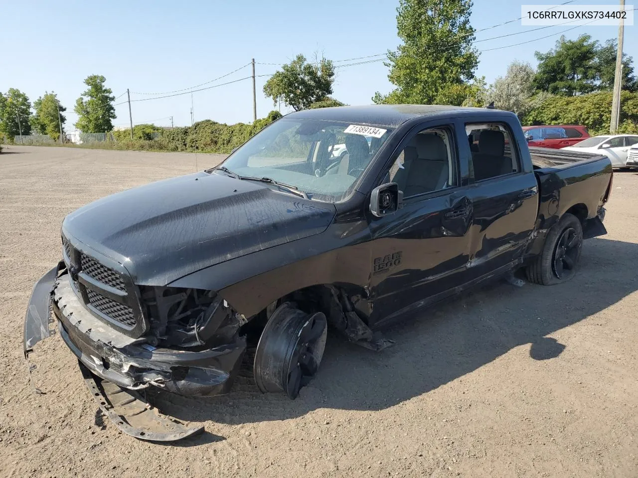 2019 Ram 1500 Classic Slt VIN: 1C6RR7LGXKS734402 Lot: 71389134