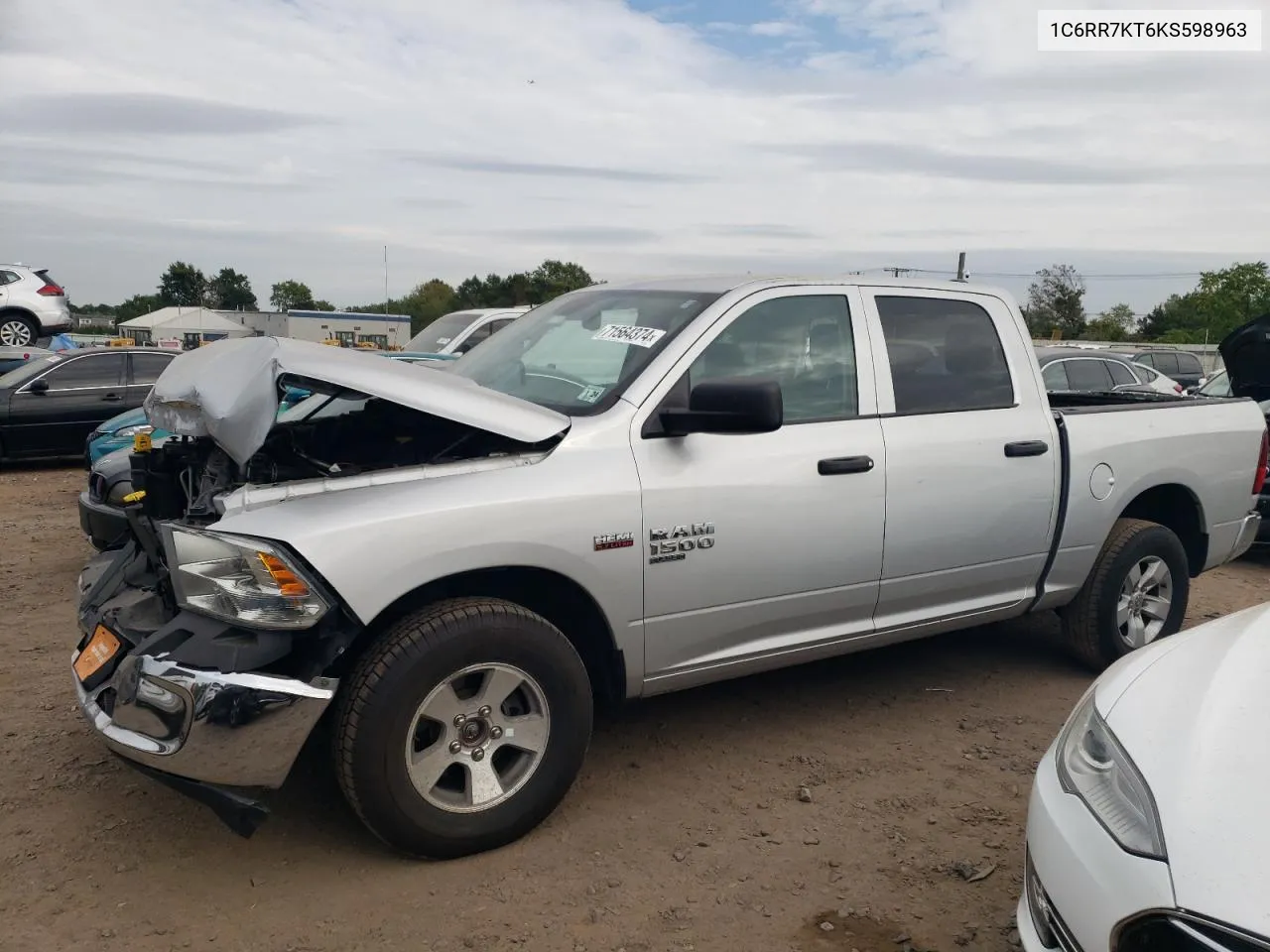 2019 Ram 1500 Classic Tradesman VIN: 1C6RR7KT6KS598963 Lot: 71564374