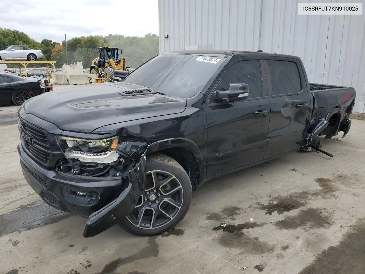 2019 Ram 1500 Laramie VIN: 1C6SRFJT7KN910025 Lot: 71648824