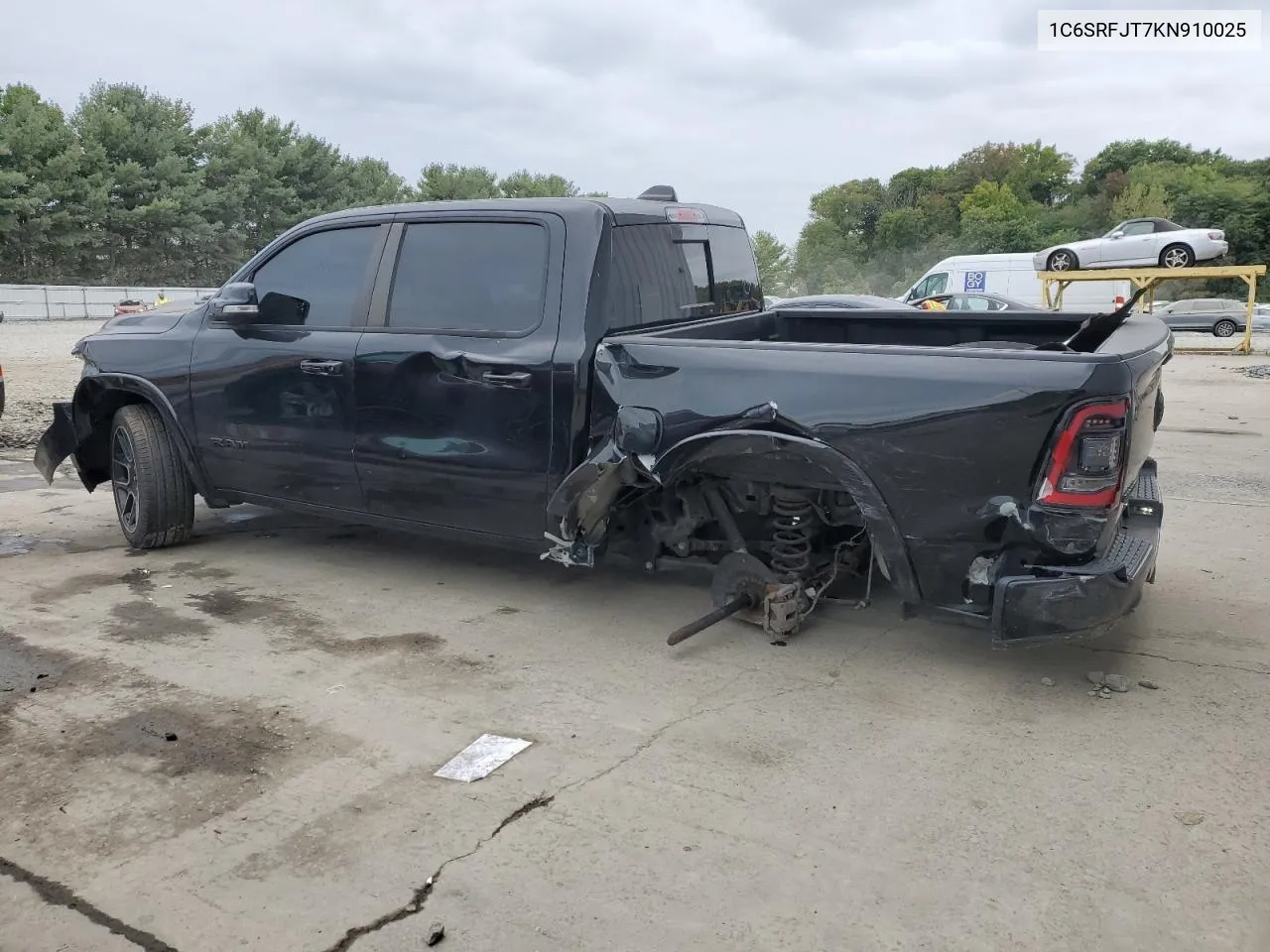 2019 Ram 1500 Laramie VIN: 1C6SRFJT7KN910025 Lot: 71648824