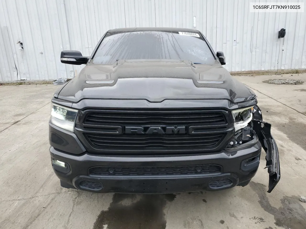 2019 Ram 1500 Laramie VIN: 1C6SRFJT7KN910025 Lot: 71648824