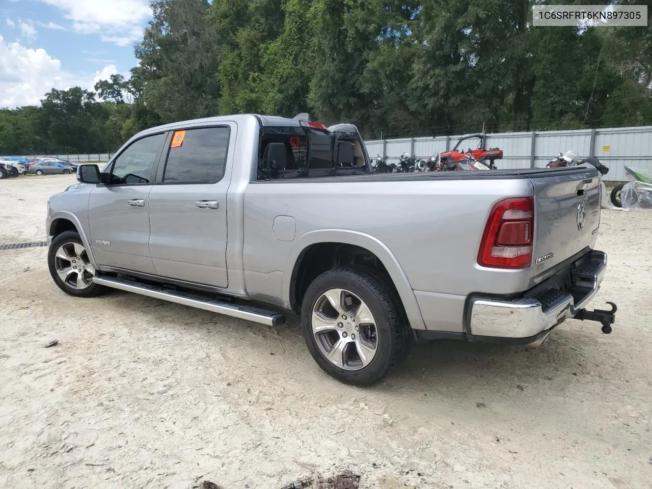 2019 Ram 1500 Laramie VIN: 1C6SRFRT6KN897305 Lot: 71668234