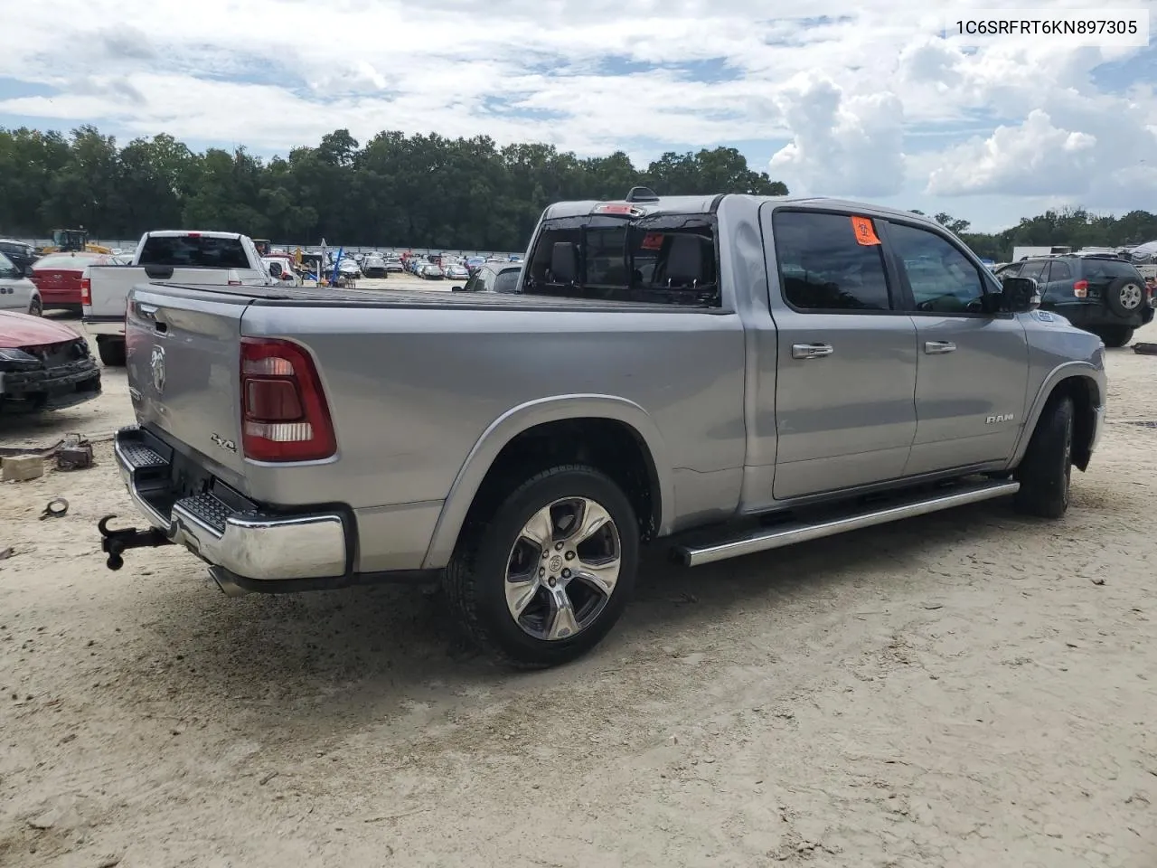 2019 Ram 1500 Laramie VIN: 1C6SRFRT6KN897305 Lot: 71668234