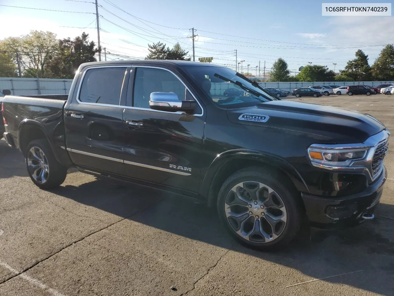 2019 Ram 1500 Limited VIN: 1C6SRFHT0KN740239 Lot: 71874454