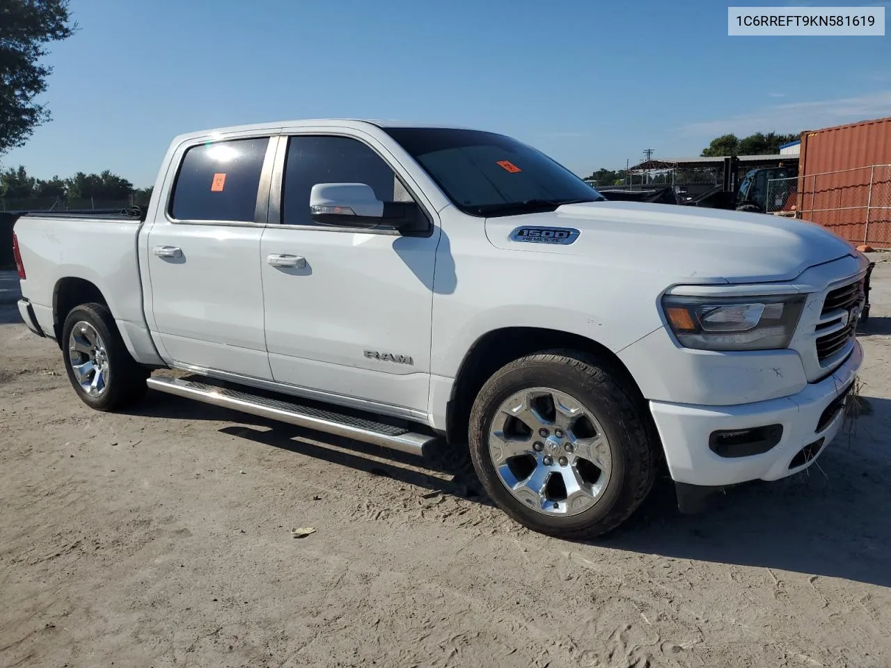 2019 Ram 1500 Big Horn/Lone Star VIN: 1C6RREFT9KN581619 Lot: 72229574