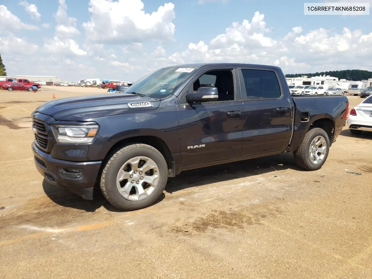 2019 Ram 1500 Big Horn/Lone Star VIN: 1C6RREFT4KN685208 Lot: 72326584