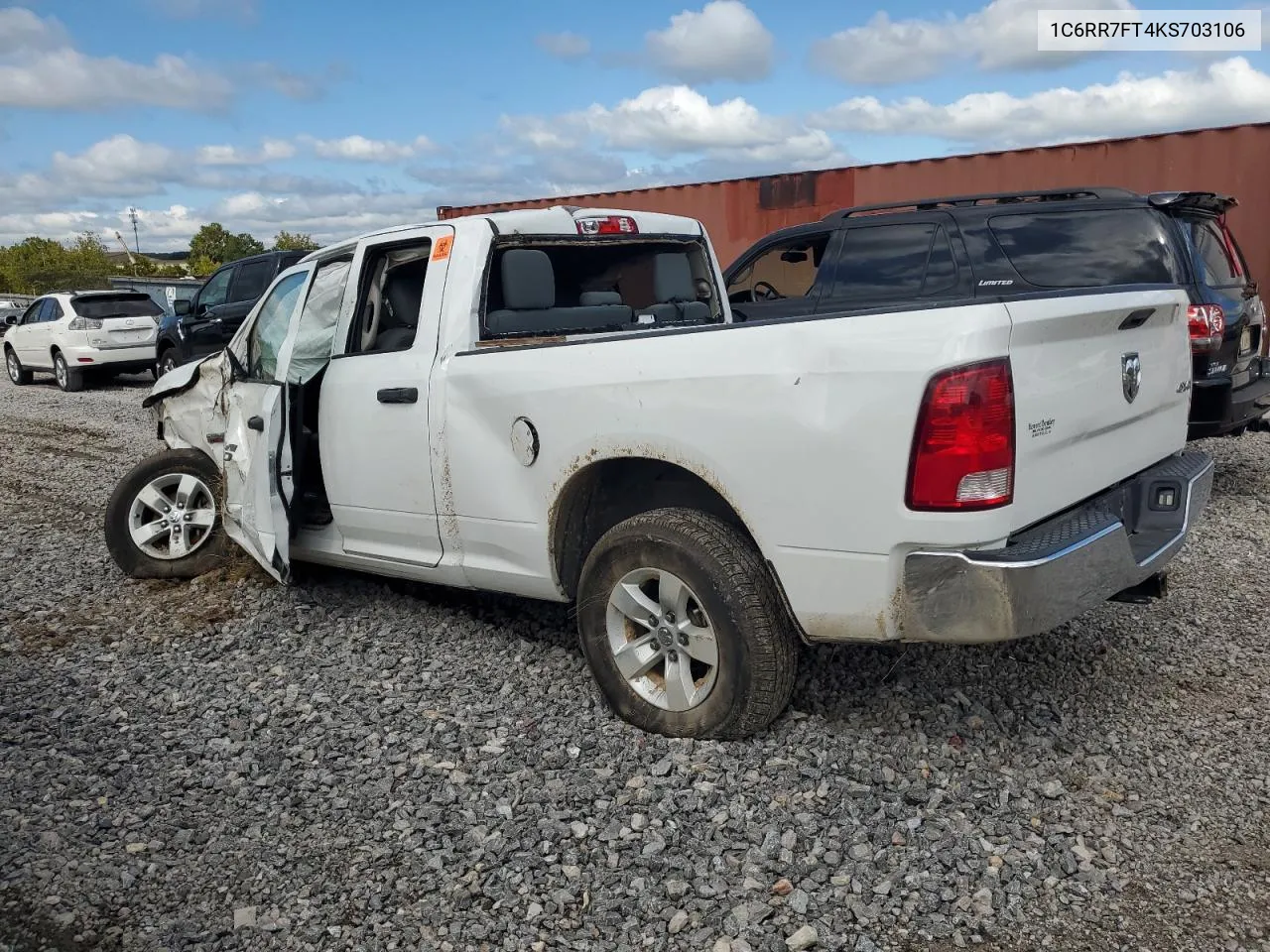 2019 Ram 1500 Classic Tradesman VIN: 1C6RR7FT4KS703106 Lot: 72404834