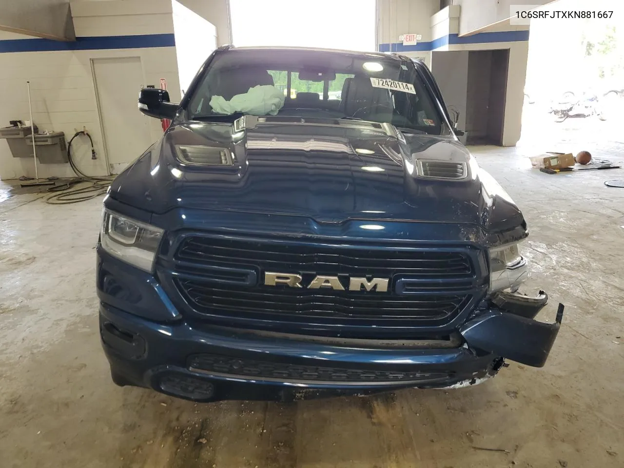 2019 Ram 1500 Laramie VIN: 1C6SRFJTXKN881667 Lot: 72420114