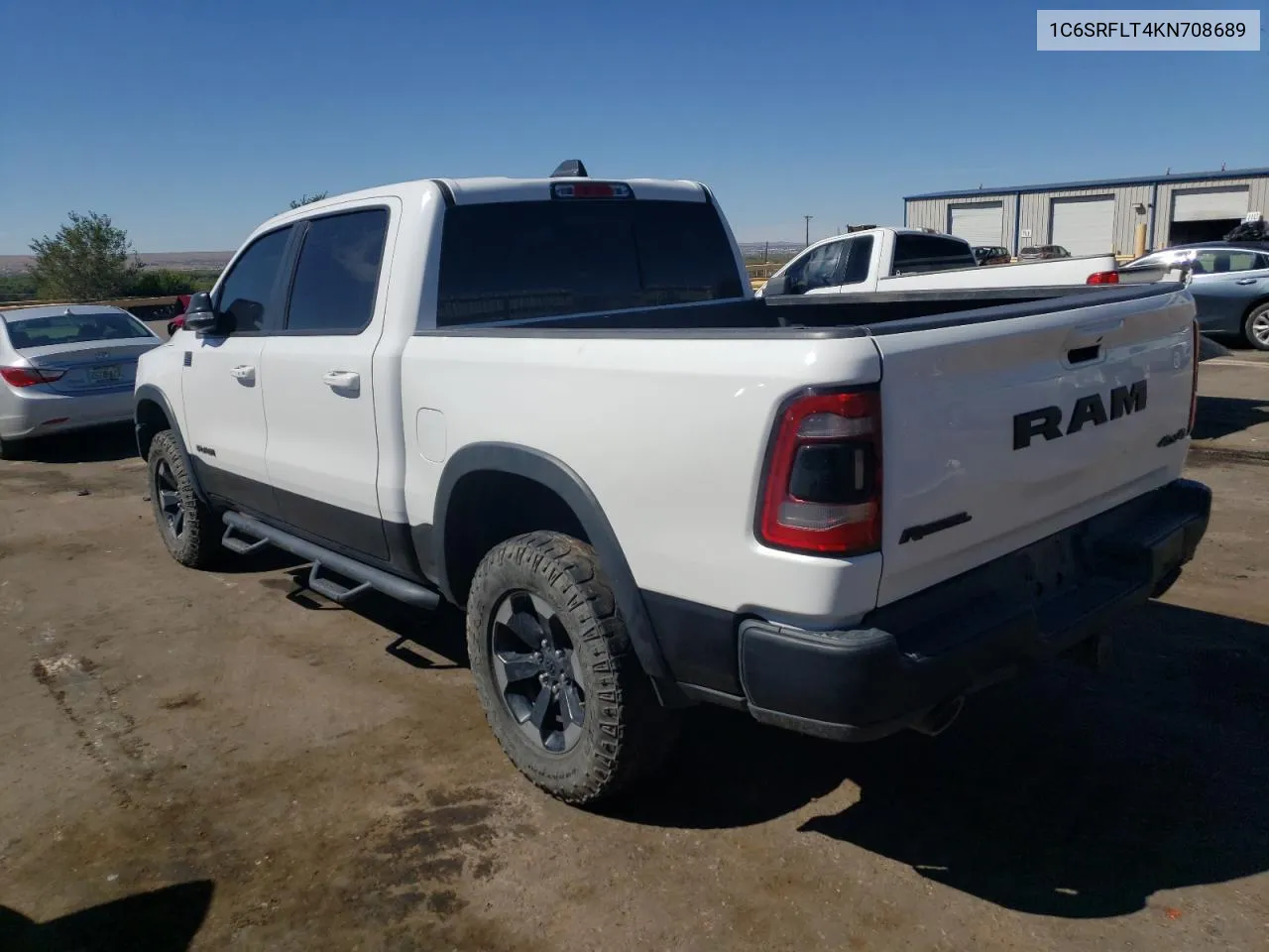 2019 Ram 1500 Rebel VIN: 1C6SRFLT4KN708689 Lot: 72446134