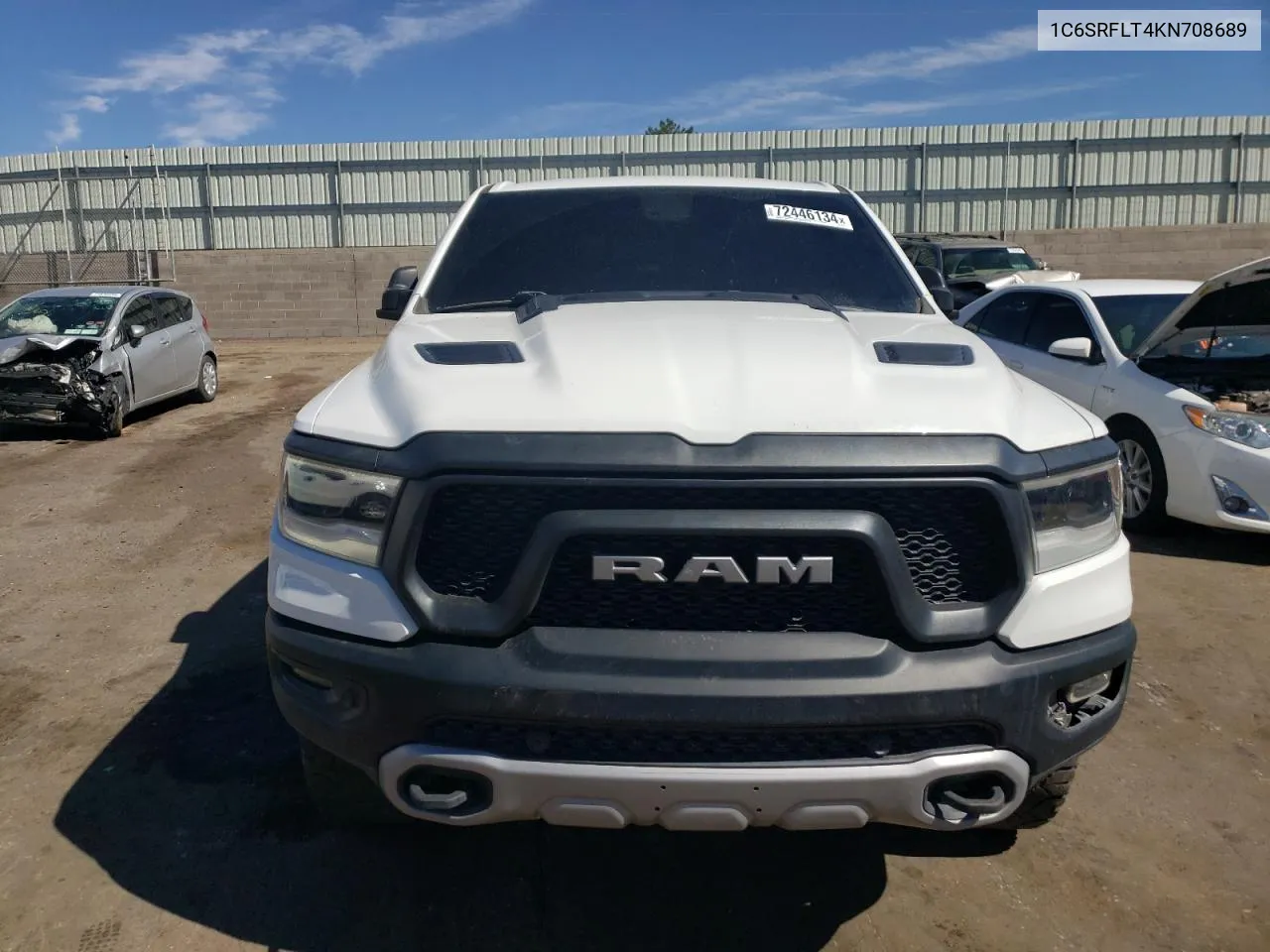 2019 Ram 1500 Rebel VIN: 1C6SRFLT4KN708689 Lot: 72446134