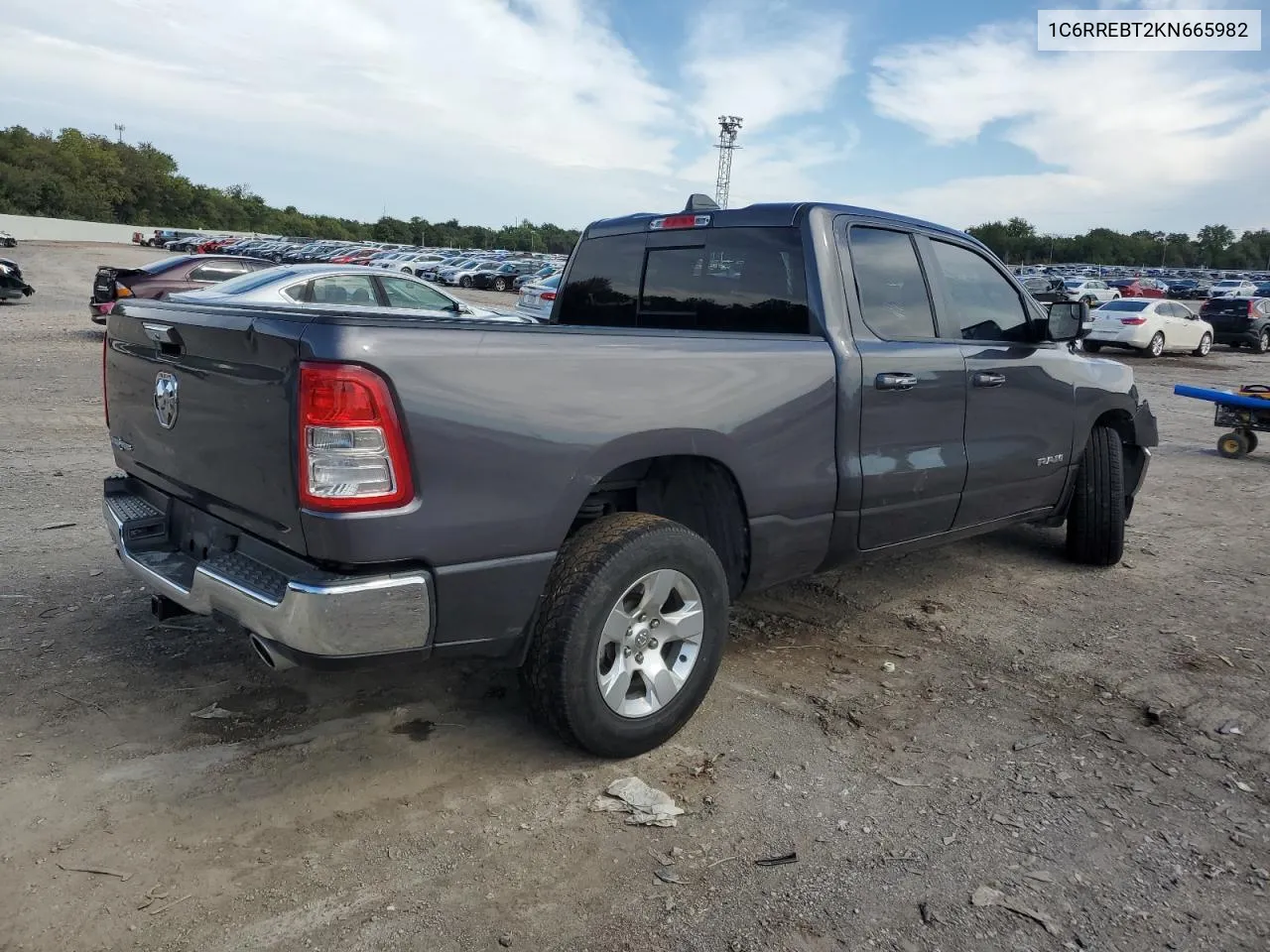 2019 Ram 1500 Big Horn/Lone Star VIN: 1C6RREBT2KN665982 Lot: 72455444