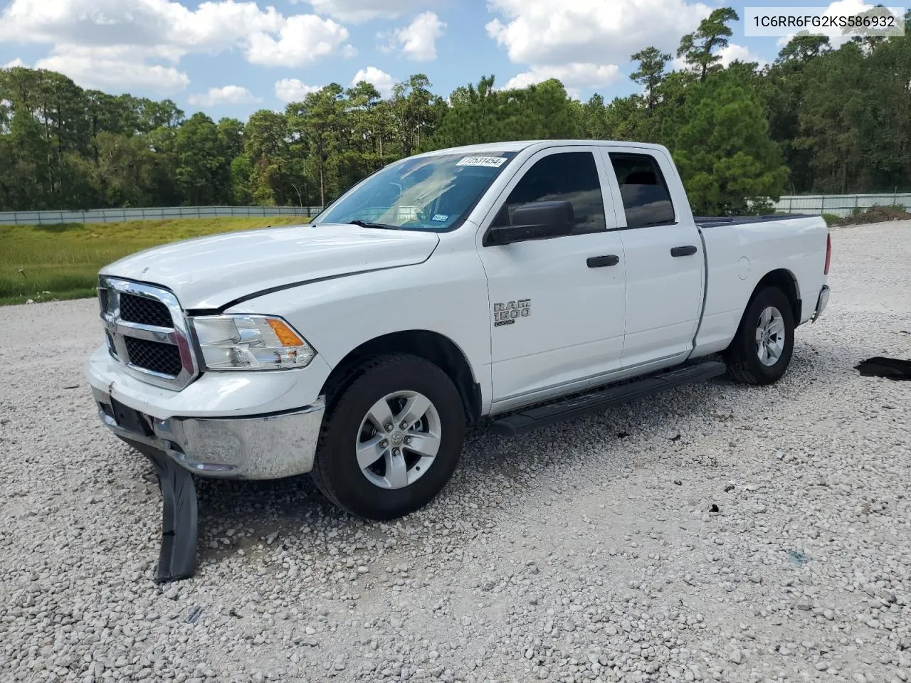 2019 Ram 1500 Classic Tradesman VIN: 1C6RR6FG2KS586932 Lot: 72531454