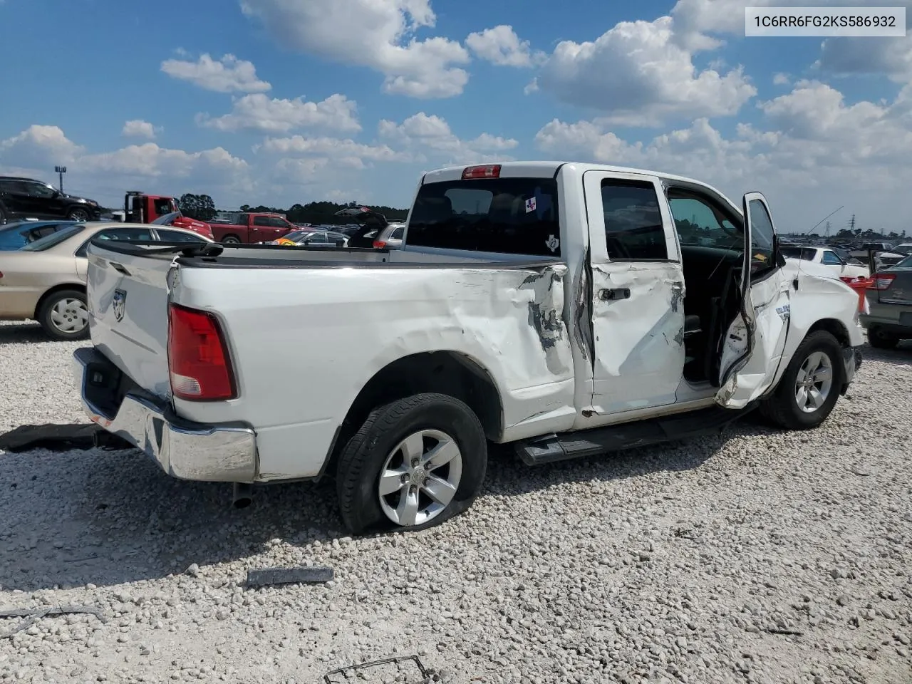 2019 Ram 1500 Classic Tradesman VIN: 1C6RR6FG2KS586932 Lot: 72531454