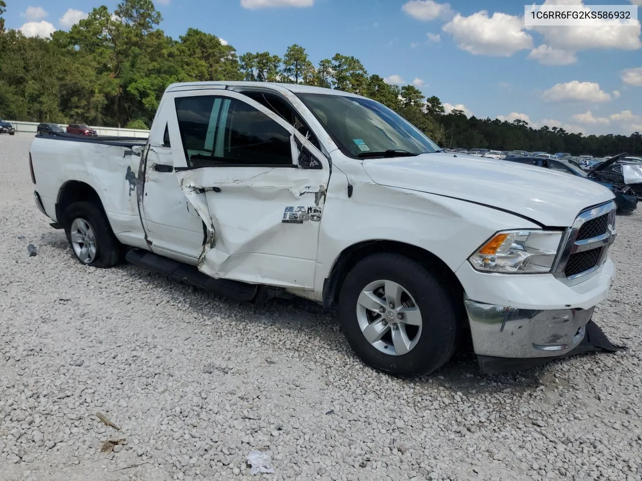 2019 Ram 1500 Classic Tradesman VIN: 1C6RR6FG2KS586932 Lot: 72531454