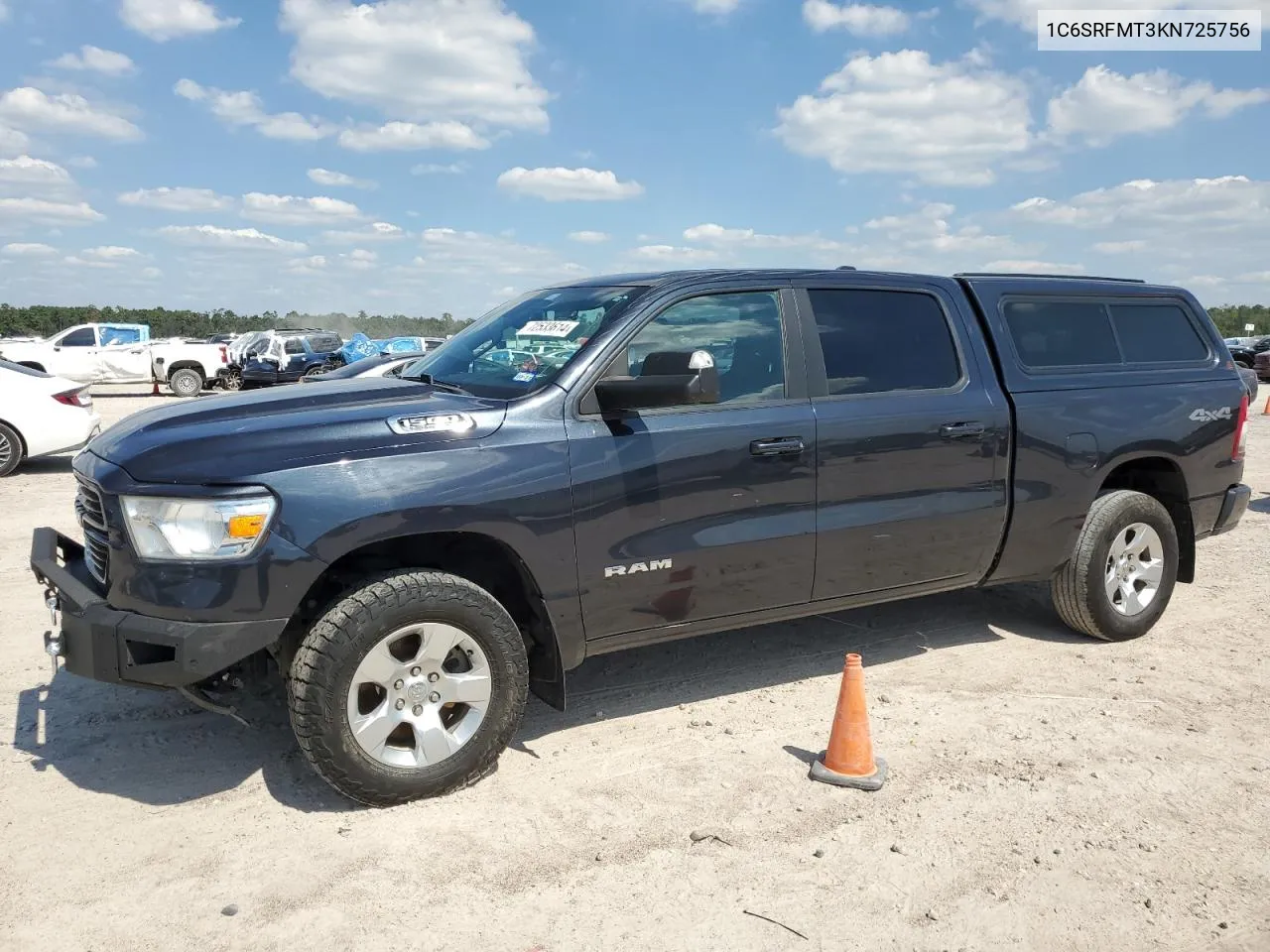 2019 Ram 1500 Big Horn/Lone Star VIN: 1C6SRFMT3KN725756 Lot: 72533614