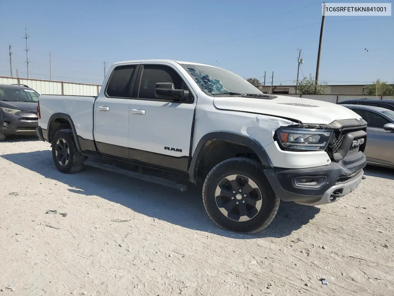 2019 Ram 1500 Rebel VIN: 1C6SRFET6KN841001 Lot: 72553024