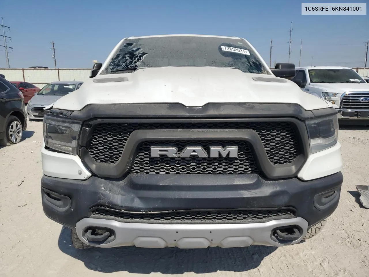 2019 Ram 1500 Rebel VIN: 1C6SRFET6KN841001 Lot: 72553024