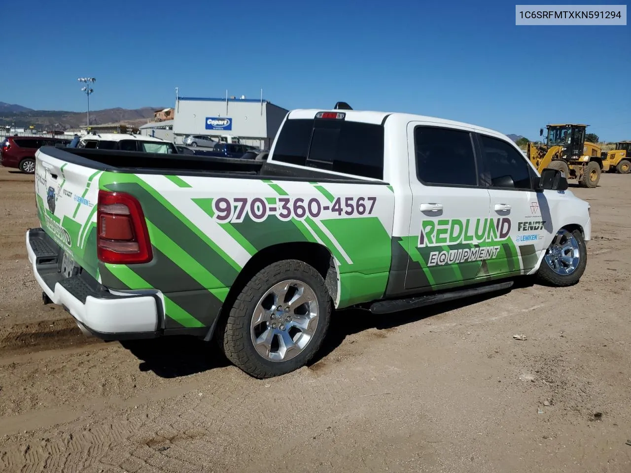 2019 Ram 1500 Big Horn/Lone Star VIN: 1C6SRFMTXKN591294 Lot: 72638704