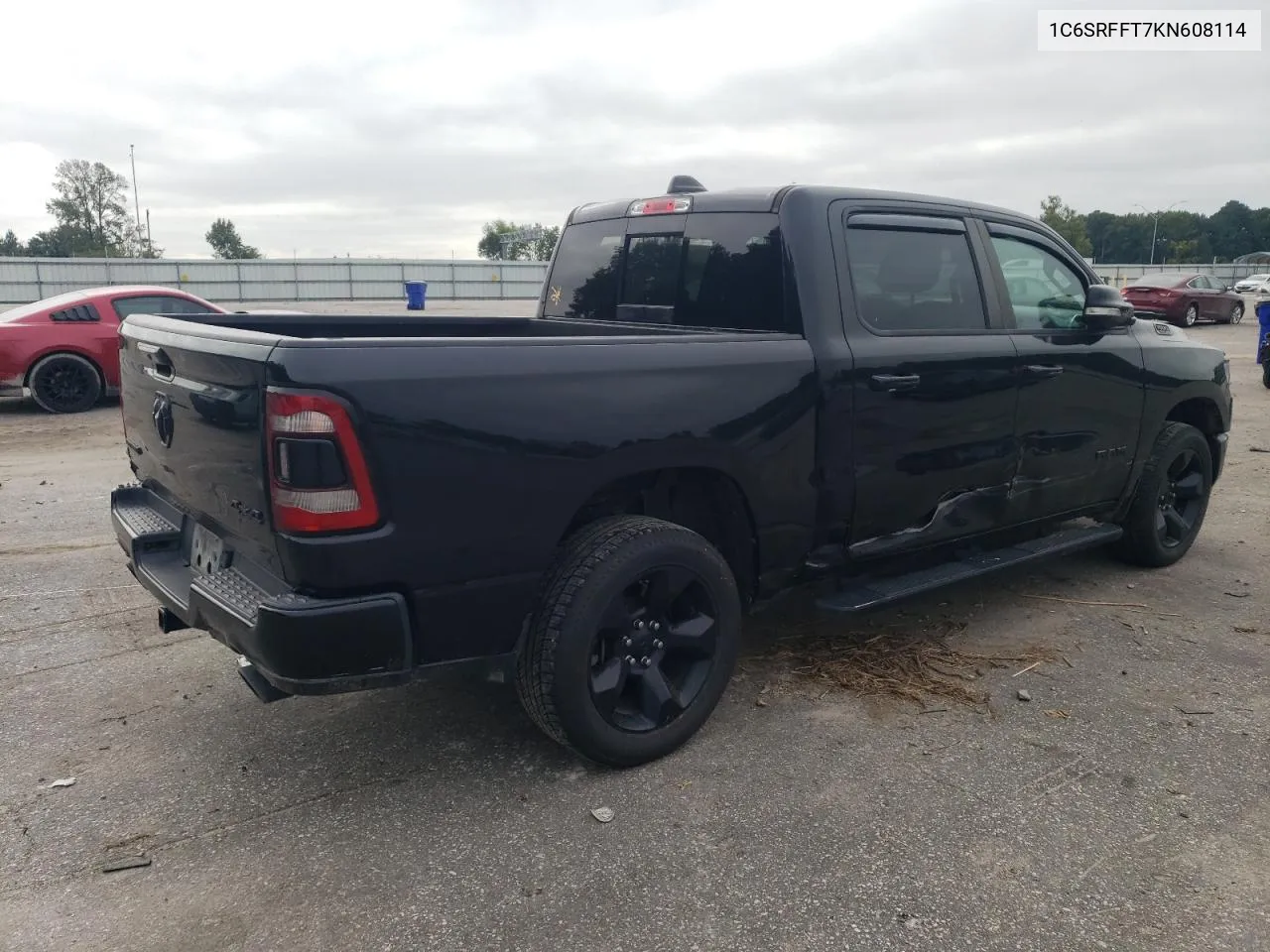 2019 Ram 1500 Big Horn/Lone Star VIN: 1C6SRFFT7KN608114 Lot: 72679104