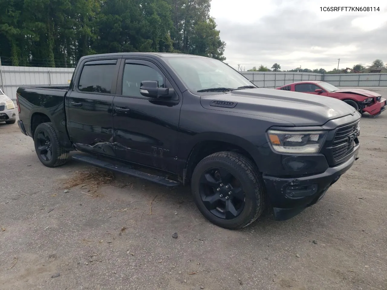 2019 Ram 1500 Big Horn/Lone Star VIN: 1C6SRFFT7KN608114 Lot: 72679104