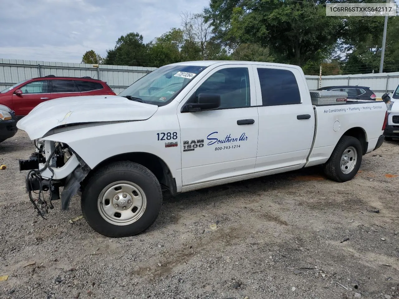 2019 Ram 1500 Classic Tradesman VIN: 1C6RR6STXKS642117 Lot: 72813264