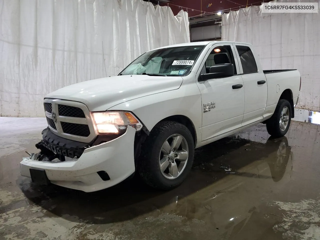 2019 Ram 1500 Classic Tradesman VIN: 1C6RR7FG4KS533039 Lot: 72888074