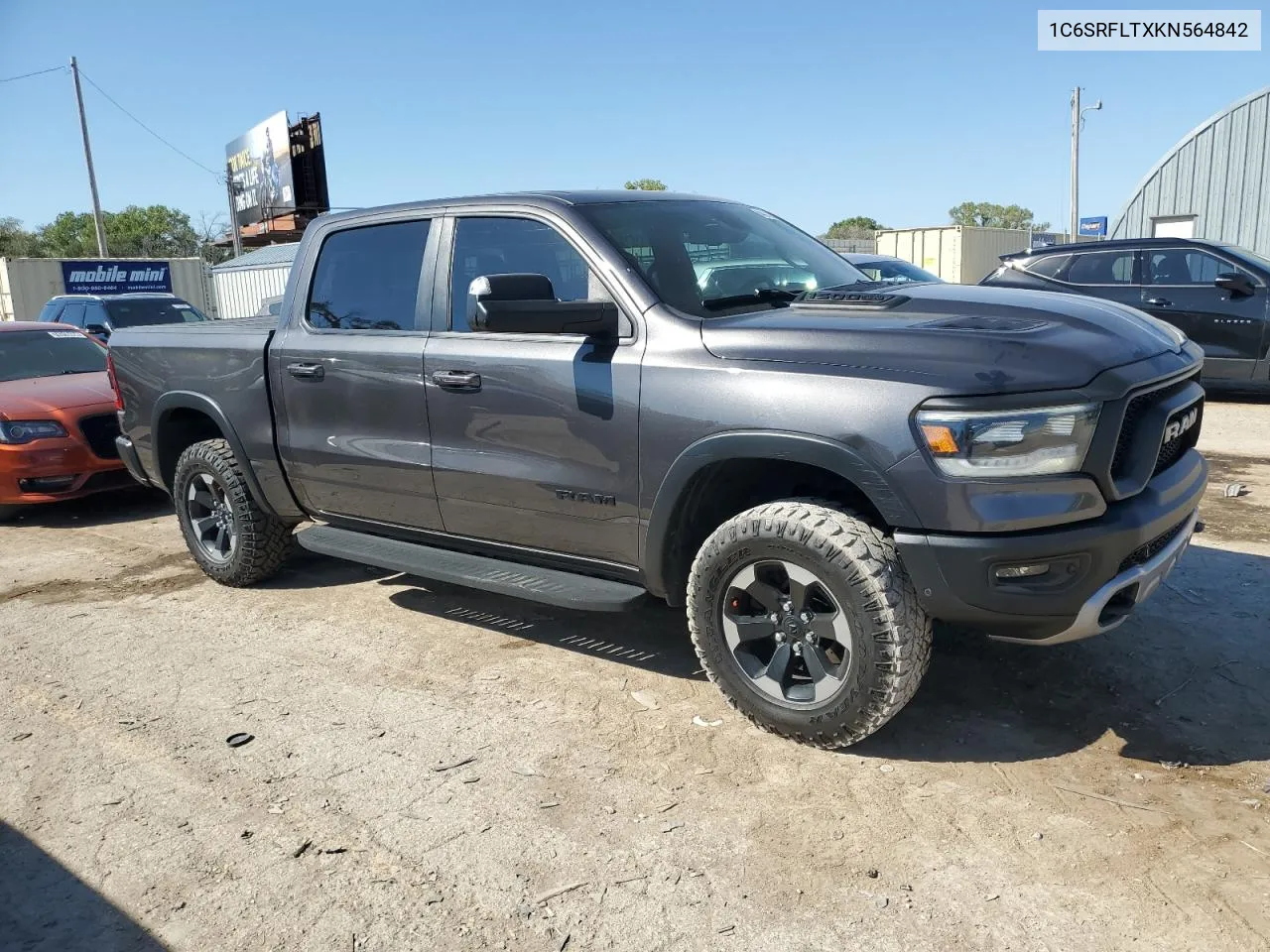 2019 Ram 1500 Rebel VIN: 1C6SRFLTXKN564842 Lot: 72906604