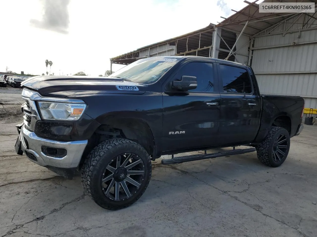 2019 Ram 1500 Big Horn/Lone Star VIN: 1C6RREFT4KN905365 Lot: 72951704