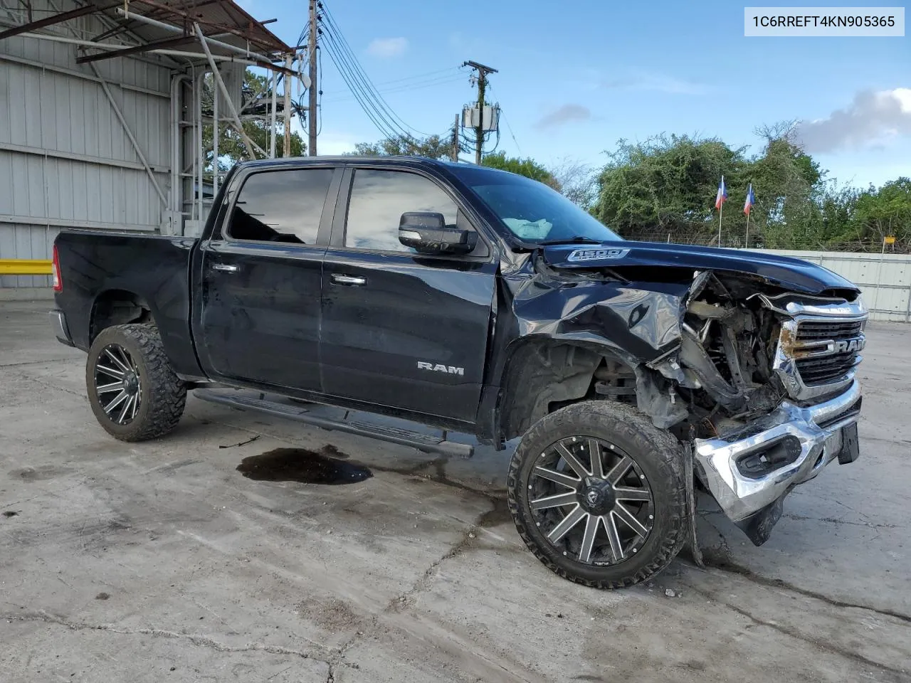 2019 Ram 1500 Big Horn/Lone Star VIN: 1C6RREFT4KN905365 Lot: 72951704