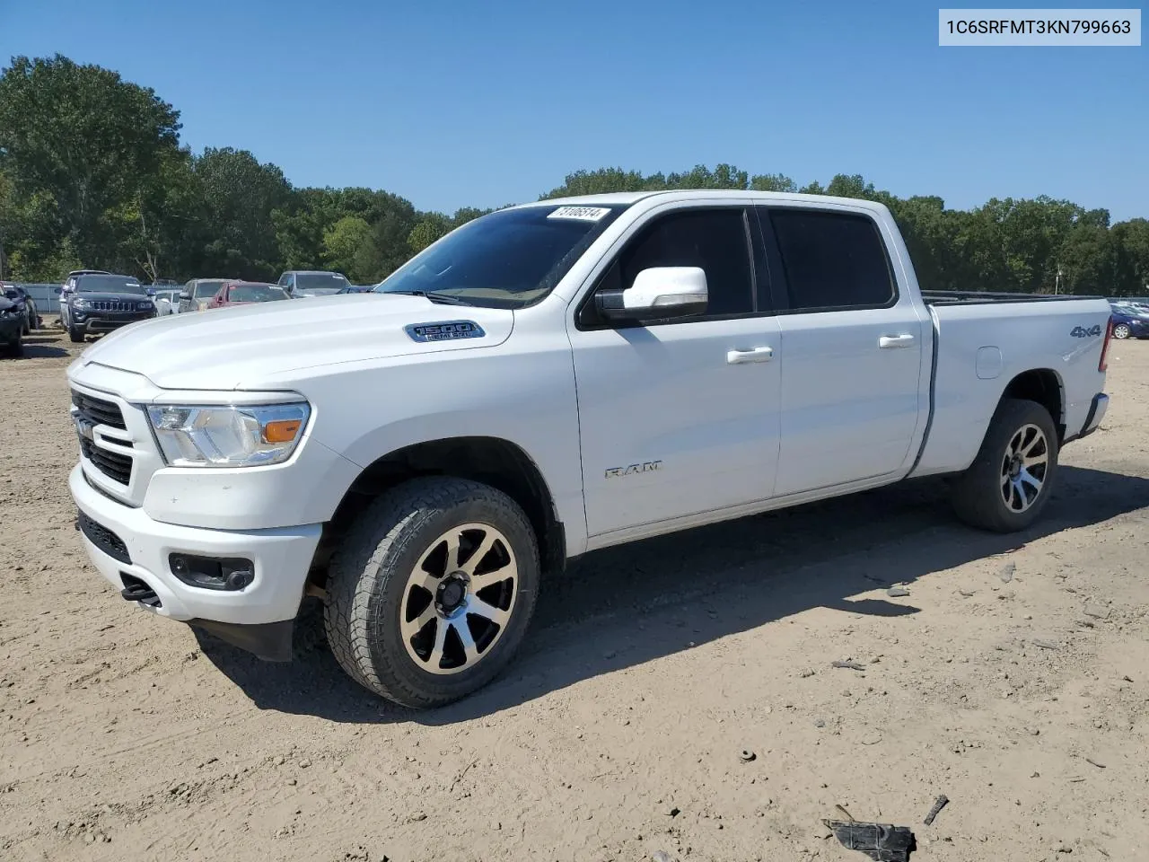 2019 Ram 1500 Big Horn/Lone Star VIN: 1C6SRFMT3KN799663 Lot: 73106514