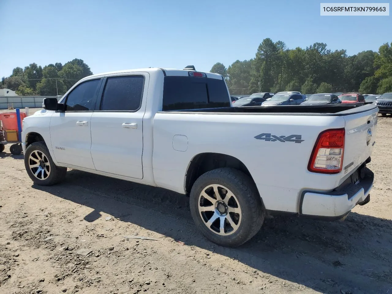 2019 Ram 1500 Big Horn/Lone Star VIN: 1C6SRFMT3KN799663 Lot: 73106514